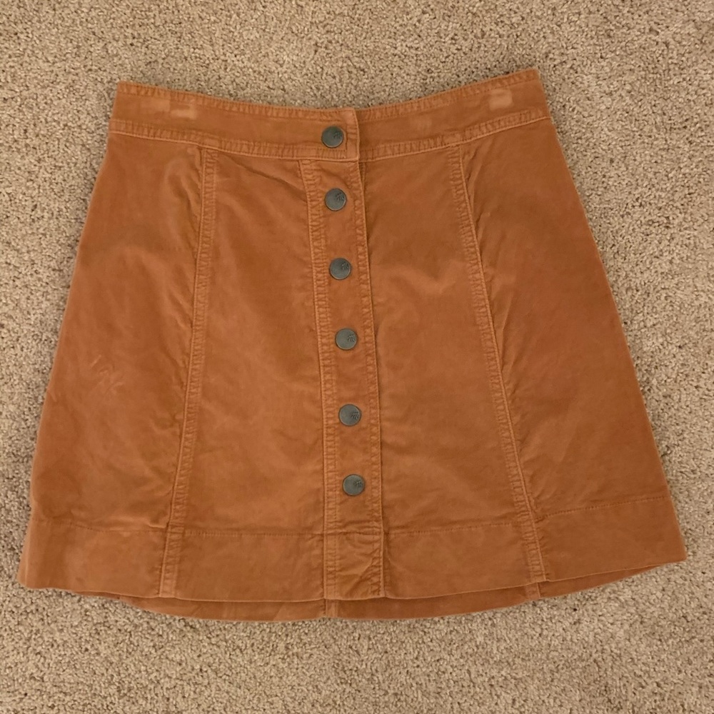 Button up mini skirt